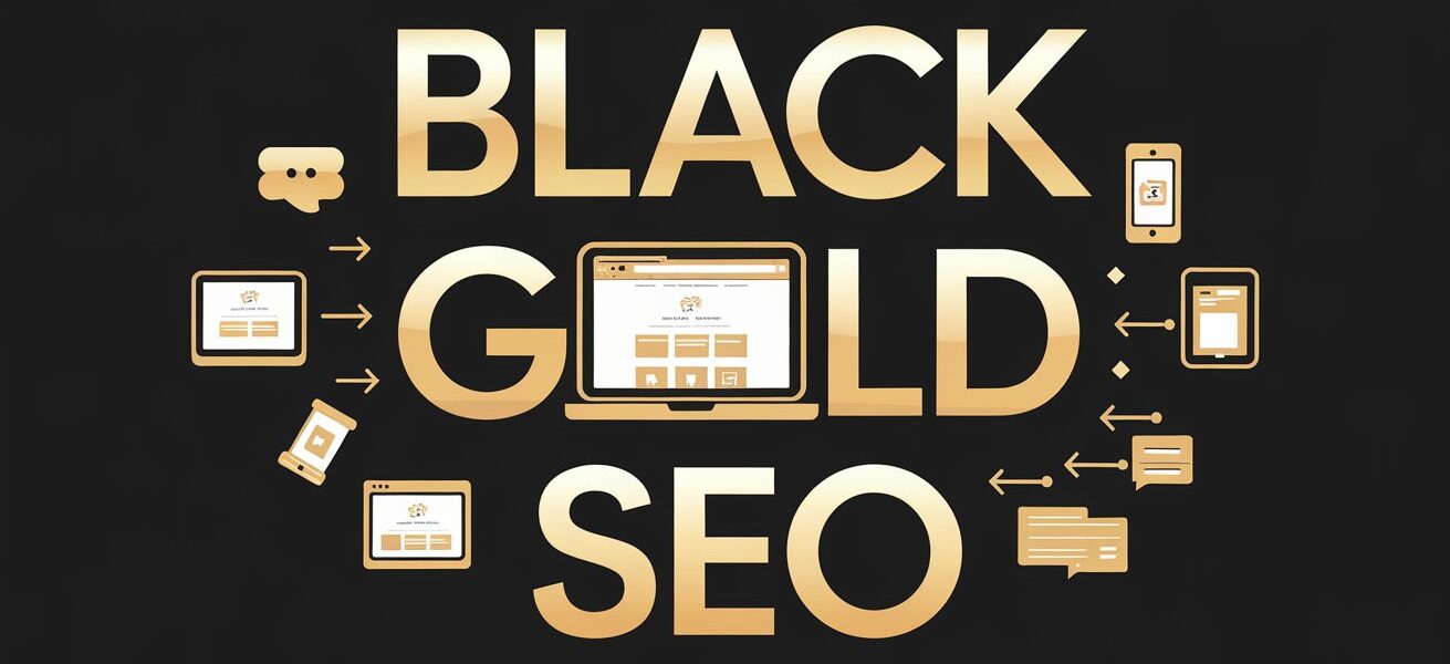 black gold seo logo